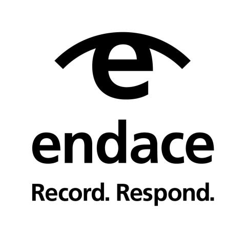 Logo for endace. Record. Respond.